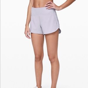 Lululemon speed up short 4” lilac size 12